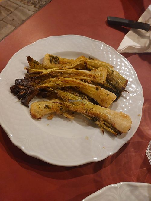 Porri gratinati at Orti di Mare in Capoliveri