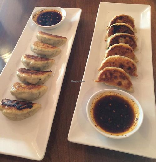 Vegan gyoza at Tosh's Ramen in Salt Lake City