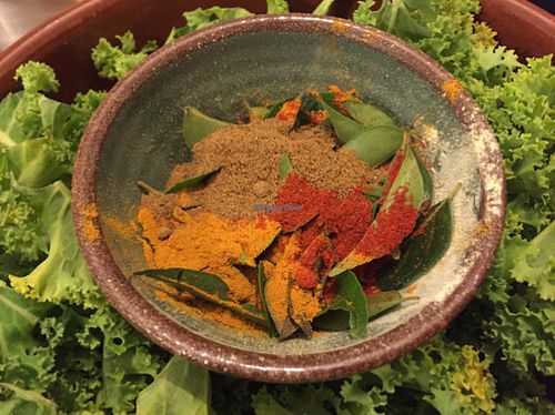 Thursday Nights Vegan Thali - Spices Shown.. at Cafe Sketch in Cheddar