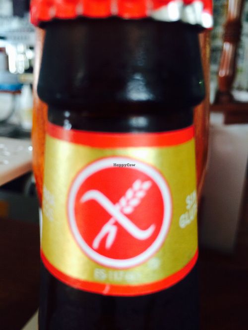 Gluten free beer  at The V Factor in Lanzarote