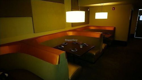 Booth area at Herban Fix Vegan Kitchen in Atlanta