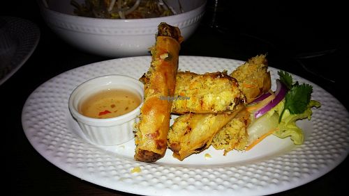 Spring rolls at Herban Fix Vegan Kitchen in Atlanta