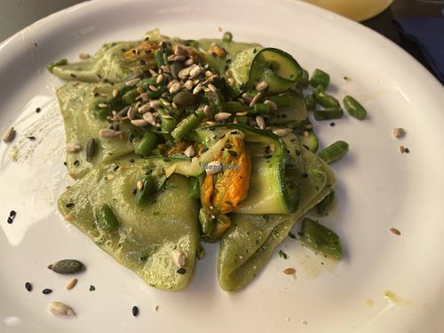 Fresh pasta at Botanica Lab in Bologna