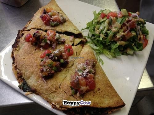 Pizzadilla (special) at Mary's Secret Garden in Ventura