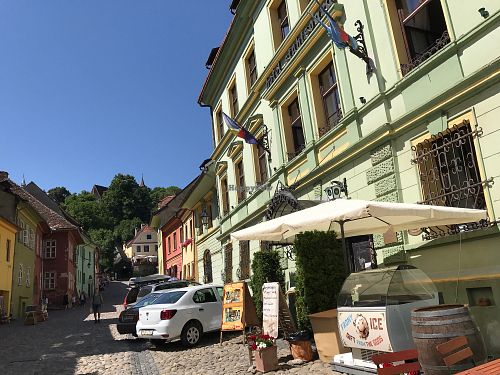 front view at Hotel Sighisoara in Sighisoara