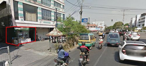 Restaurant from Google Map Street View at Uenake Vegetarian - Mie Cemek in Surabaya