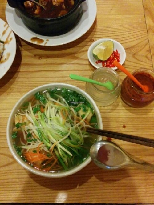 Vegetarian Pho at Minh Thuy's in Hanoi