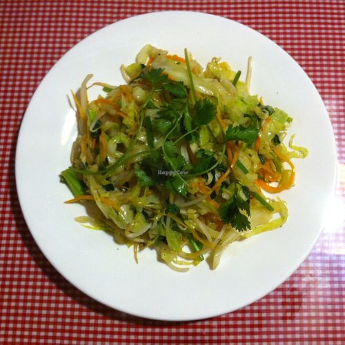 Fried vegetables side dish (30,000 dong) at Minh Thuy's in Hanoi