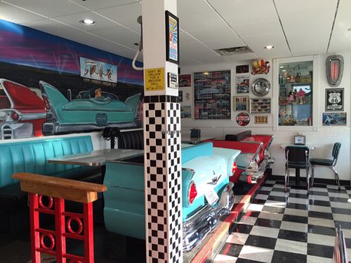 classic car booths at Cool Scoops in North Wildwood
