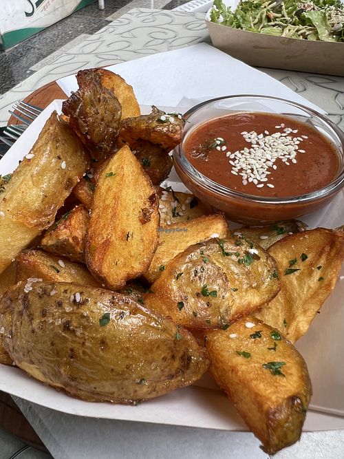Yummy fries  at Public Bar & Vegan Kitchen in Bled