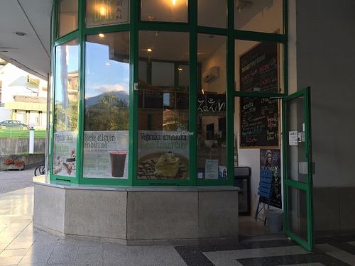 Storefront at Public Bar & Vegan Kitchen in Bled