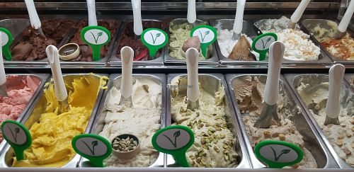 Vegan ice cream at Arte in Tel Aviv