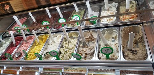 Vegan ice cream at Arte in Tel Aviv