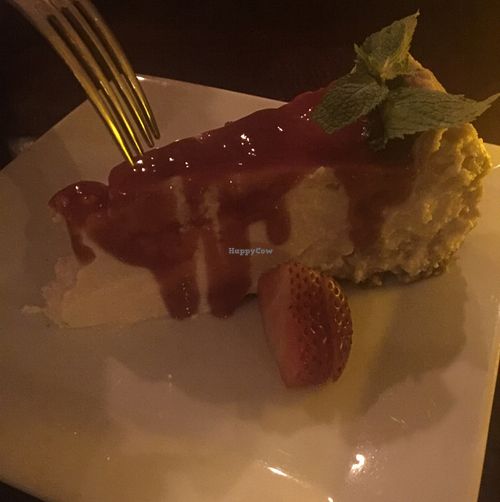 lemon cheesecake at Blossom Restaurant Chelsea in New York City