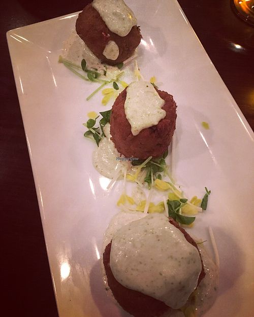 Cape Cod cakes at Blossom Restaurant Chelsea in New York City