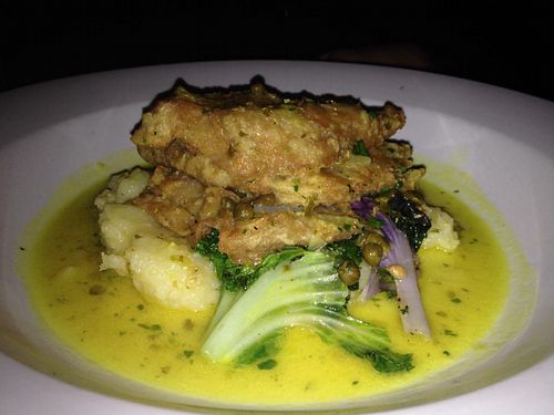 seitan dish at Blossom Restaurant Chelsea in New York City