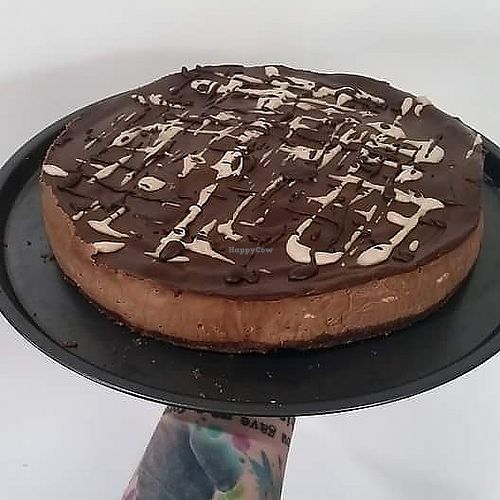 Custom order raw cheesecake at MOA Bakery Cakery in Oamaru