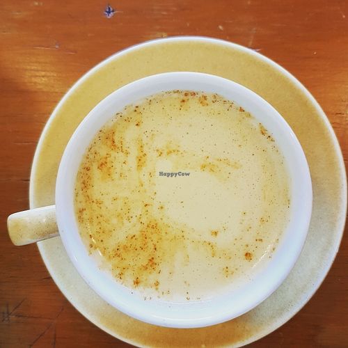 Carrot cake latte at MOA Bakery Cakery in Oamaru