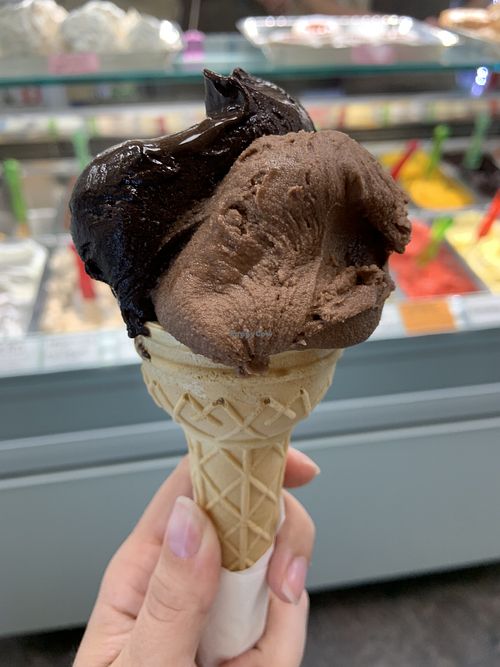 Chocolate and hazelnut  at Gelateria Italia in Rovinj