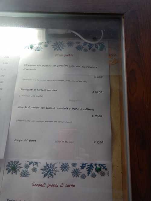 Primi (pasta course)  at Taverna dello Spagna  in Spoleto