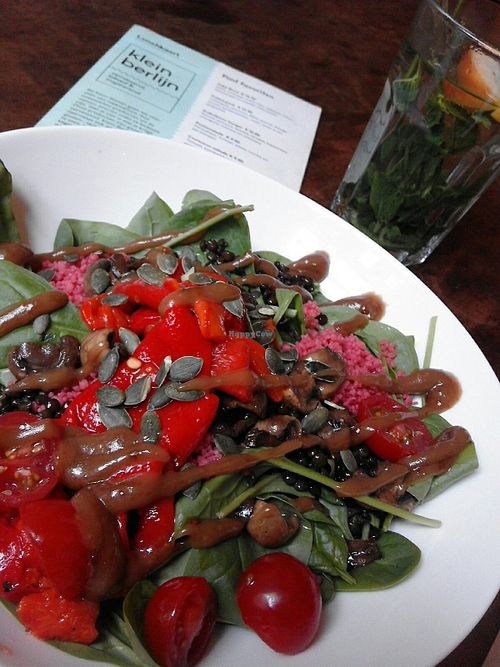 Vegan salad at Klein Berlijn in Apeldoorn