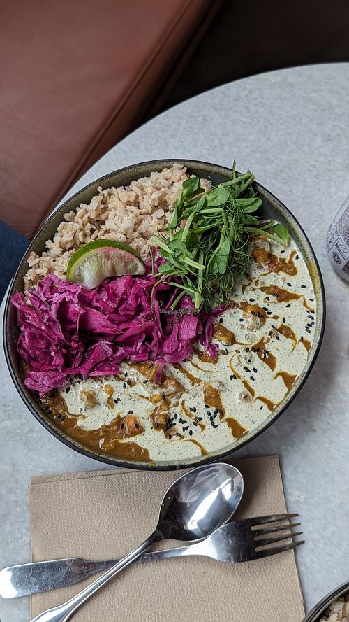 Indian Spiced Stew at The Green Queen in Stockholm