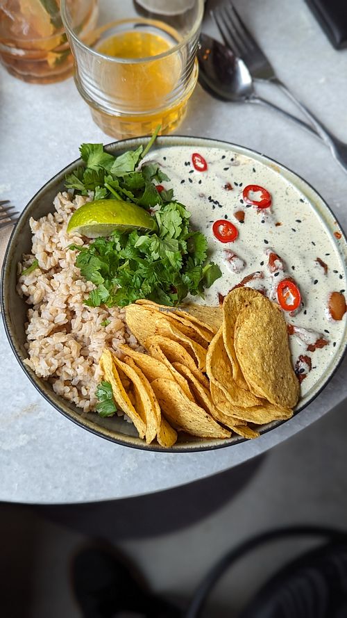 Chili Sin Carne (complete!) at The Green Queen in Stockholm