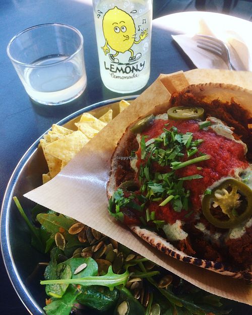 Vegan kebab - very generous portion! at The Green Queen in Stockholm