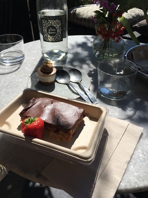 Raw cakes at The Green Queen in Stockholm