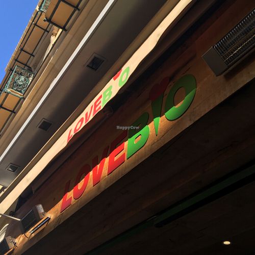 sign at Love Bio in Nice