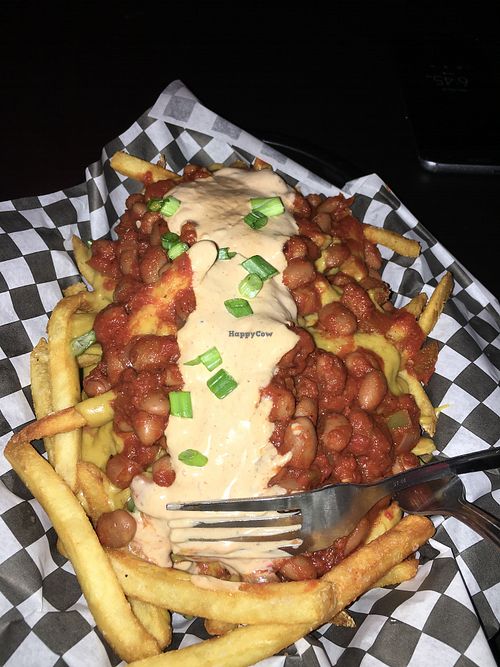 Chili Cheese Fries at Black Water Bar in Portland