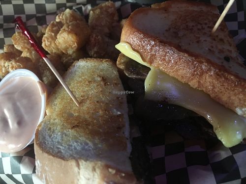 Patty Melt w/ Tater Tots at Black Water Bar in Portland