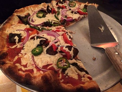 yummy pizza at Blaze Pizza - Maine St in Bar Harbor