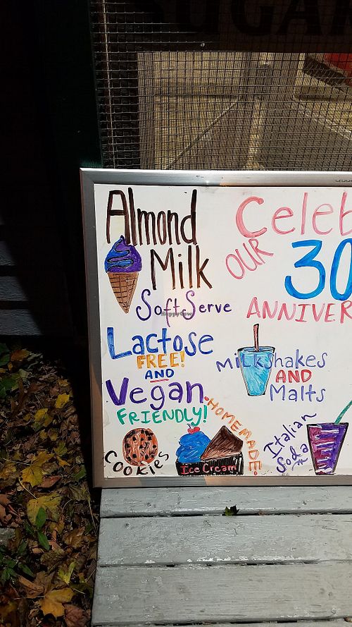 Awesome! at CJ's Big Dipper in Bar Harbor