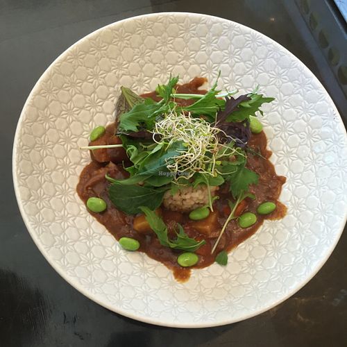 vegan Japanese curry  at Cafe Mimosa in Takapuna