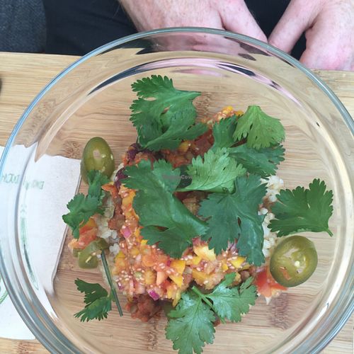 spicy mimosa bowl at Cafe Mimosa in Takapuna