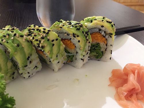 Vegan roll was delicious! at Kampai in Versailles