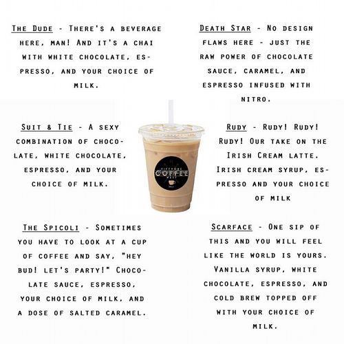 Drink specials at FiftyOne West Coffee Shop in Tempe