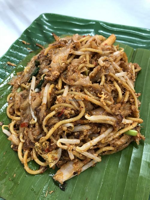 Mix kway Teow and mee! at Blue Boy Vegetarian Food Centre in Kuala Lumpur
