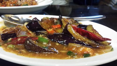 Eggplant at Zhu Dang in Seattle