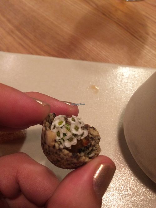 Look at those tiny flowers!!! at Farm Spirit - Pop Up in Portland