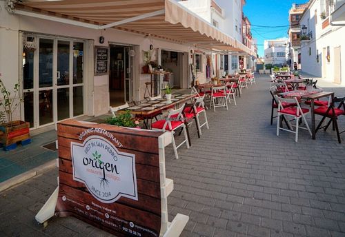 the beautiful terrace  at Origen in San Pedro De Alcantara