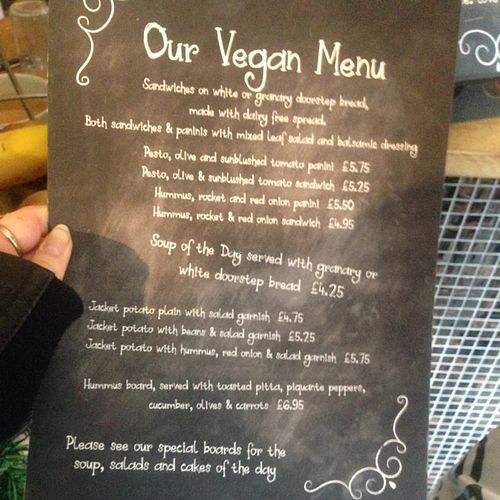 menu  at Sala Cafe & Bar in Colchester