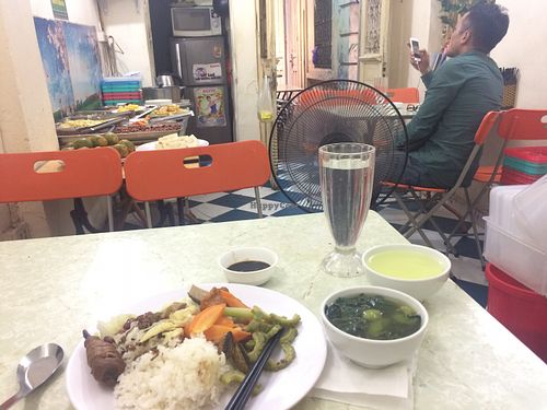 Rice + everything you could wish for  at Tu Hao in Hanoi