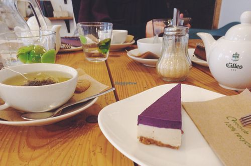 tea and cakes at Schondorf Bio Cafe in Bratislava