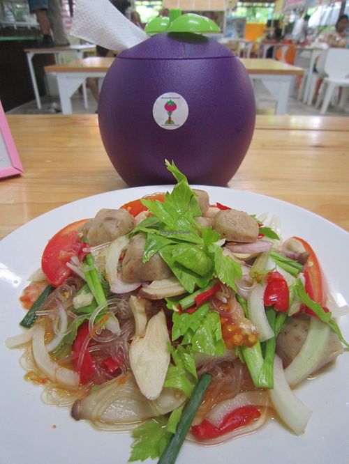 full of fresh flavours, glass noodle salad at Nam Mangosteen Thailand  in Ranong
