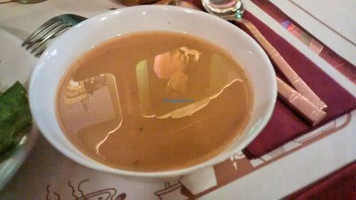 Gazpacho at Veg World India in Barcelona