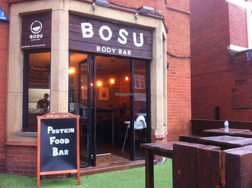 Front of the store at Bosu Body Bar in Manchester