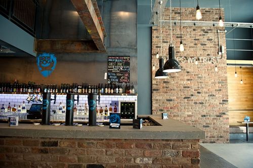 The bar at BrewDog in Manchester