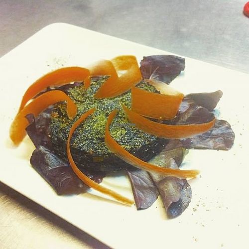 Vegan burger at L'Uvarara in Nettuno